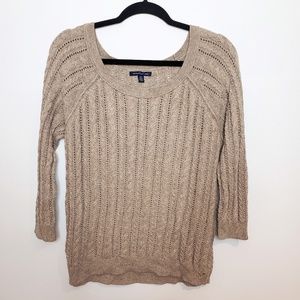 American Eagle Knitted Scoop Neck Pullover Sweater
